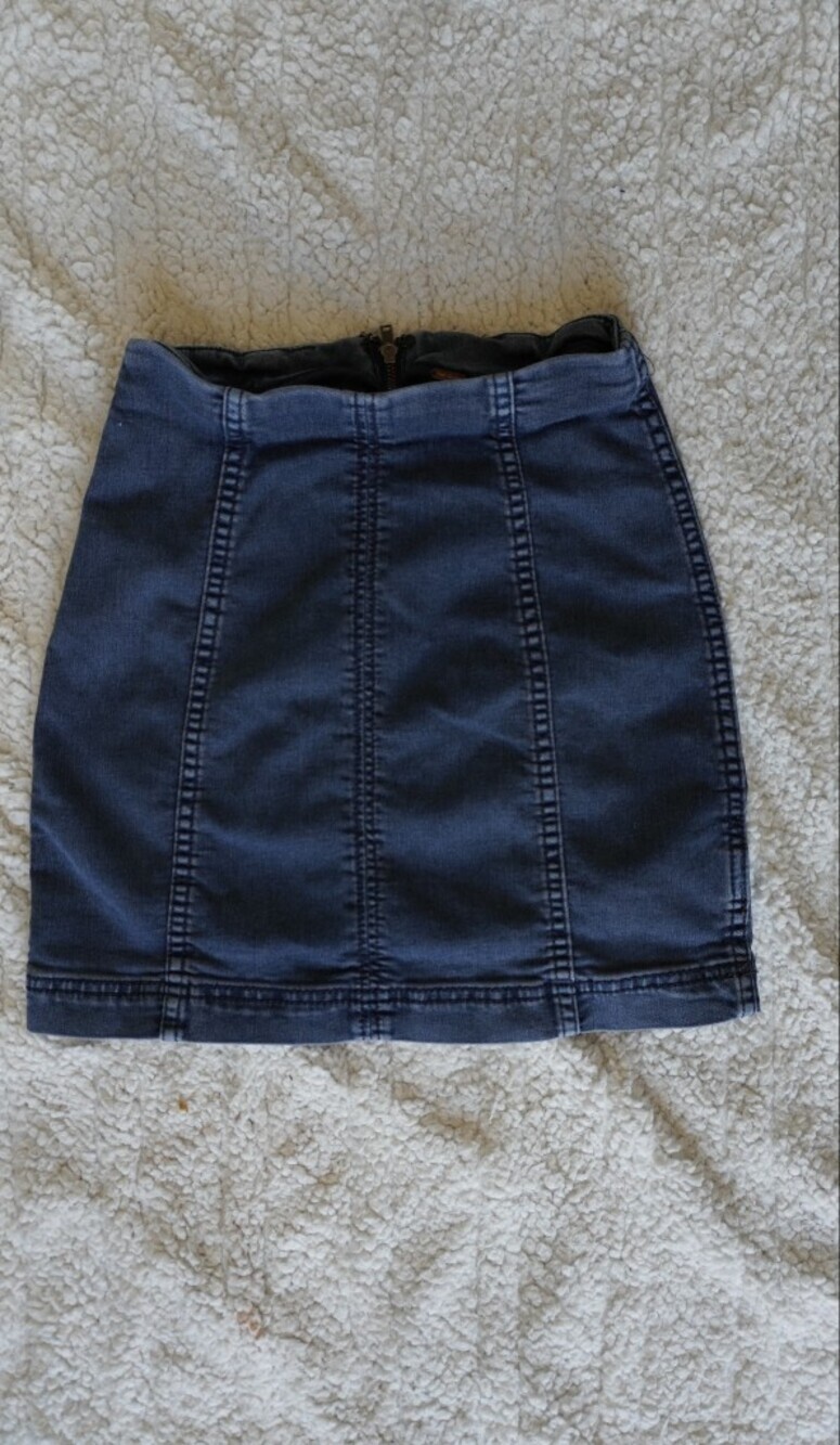 Free People High-Waisted Modern Femme Denim Mini Skirt - Size 0